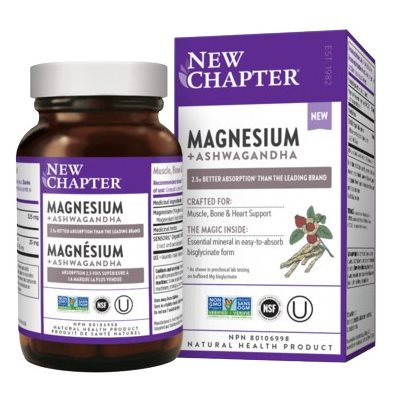 New Chapter Magnesium and Ashwagandha 60un