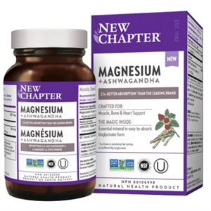 New Chapter Magnesium and Ashwagandha 60un