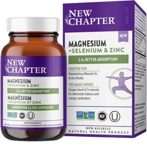 New Chapter Magnésium + Sélénium et Zinc 30un