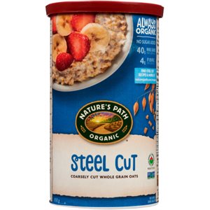 Nature's Path Coarsely Cut Whole Grain Oats Steel Cut Organic 850 g 