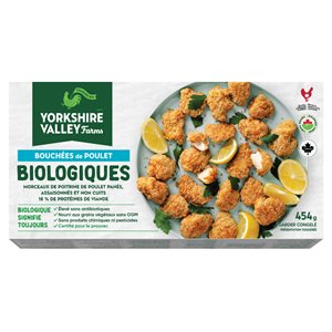 BOUCHÉES DE POULET BIOLOGIQUE 454g