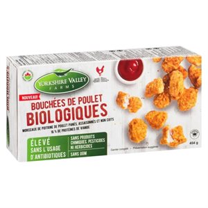 ORGANIC CHICKEN BITES 454g