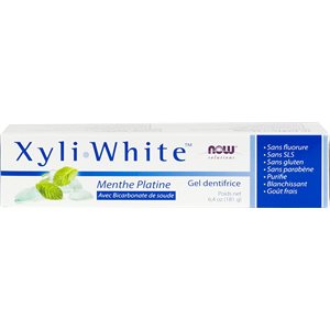 Now Xyliwhite Dentifrice Gel Menthe Platine 181G