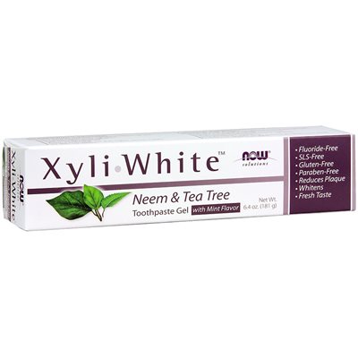 Now Xyliwhite Neem & Tea Tree Toothpaste Gel 181g