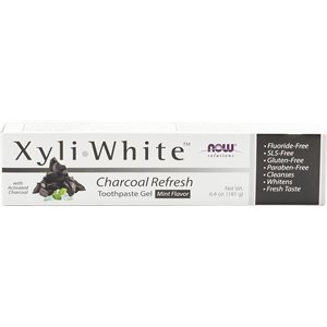Now Xyliwhite Gel Dentifrice Charbon Menthe