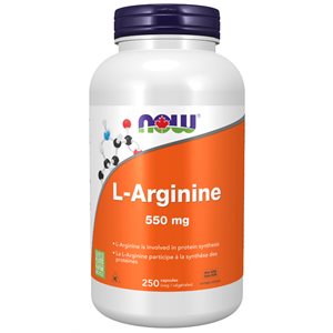 Now L-Arginine 550Mg 250Vcaps