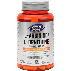 Now L-Arginine / Ornithine 500 / 250 100cap 