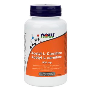 Now Acetyl L-Carnitine 500Mg 100Vcaps