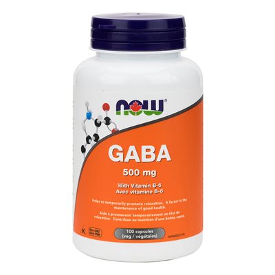 Now Vitamine B-6 + 500Mg+Gaba 100un Now Vitamine B-6 + 500Mg+Gaba 100un