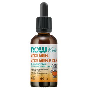 Now Kids Vit D-3 Liquid Drops 100 IU / drop 60ML