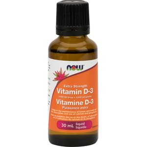 Vitamine D-3 Liquide Puissance Extra 1 000 Ui 30ml
