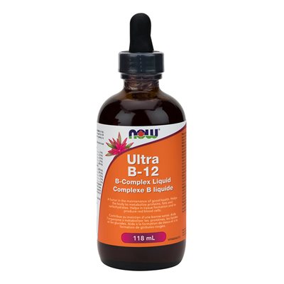 Now Liquid B-12, Ultra B-Complex (5,000mcg) 118mL 