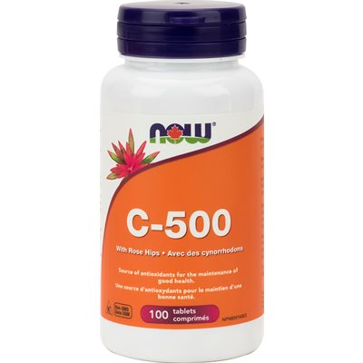 C-500 with 40mg Rose Hips (citrus free) 100tab 