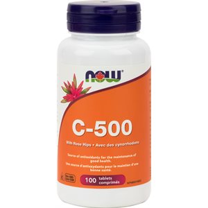C-500 with 40mg Rose Hips (citrus free) 100tab 