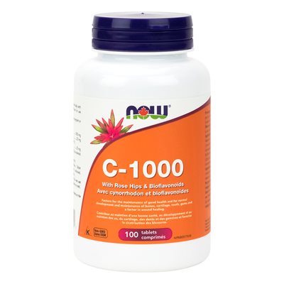 Now C-1000 w / RoseHip & Bioflavs 100tab 