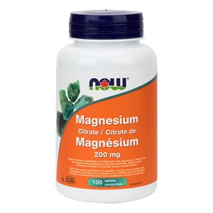 Now Magnesium Citrate 200mg 100tab 