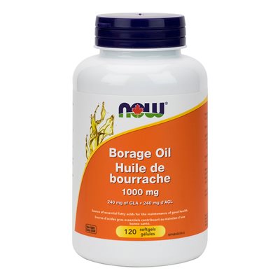 Now Borage Oil 1000mg (240mg GLA) 120gel 