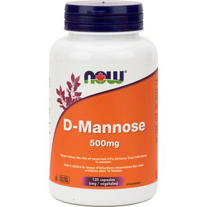 Now D-Mannose 500Mg 120Vcaps