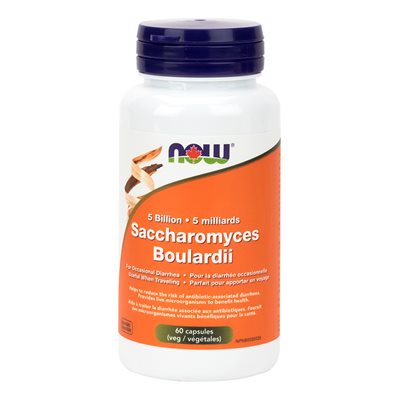 Now S. Boulardii 5 Billion (Diarrhea Relief) 60vcap (DF)