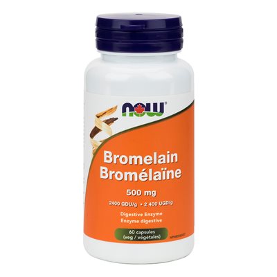 Now Bromelain 500mg 2400 GDU / g 60vcap 