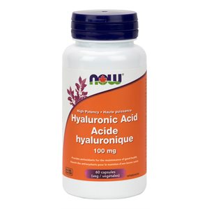 Now Hyaluronic Acid 100mg + Antioxidants 60vcap 