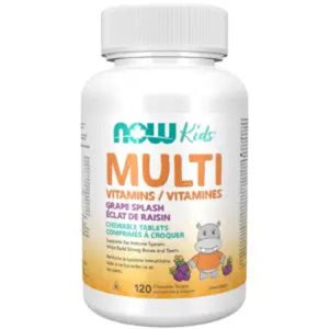 Now MULTIVITAMINES POUR ENFANTS ECLAT RAISIN 120UN