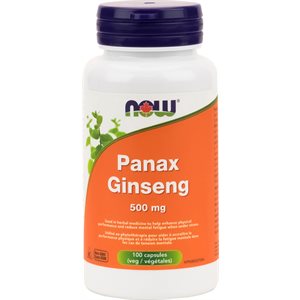 Now Panax Ginseng Ext 500mg 100cap 