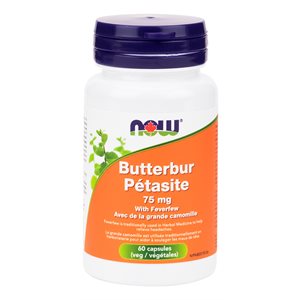 Now Butterbur Extract 75Mg / 15% 60Vcaps
