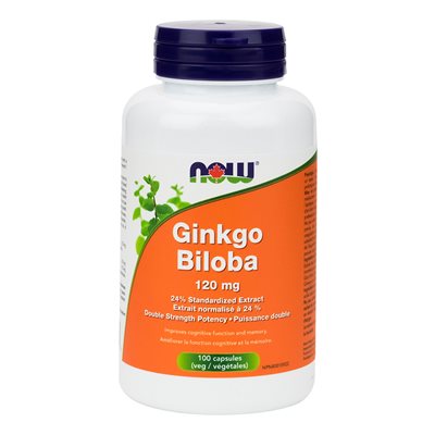 Now Ginkgo Biloba 120Mg 100Vcaps Now Ginkgo Biloba 120Mg 100Vcaps