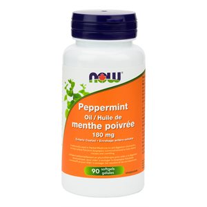 Peppermint Oil 180mg Ent.Coat w / Fennel, Ginger 90gel 