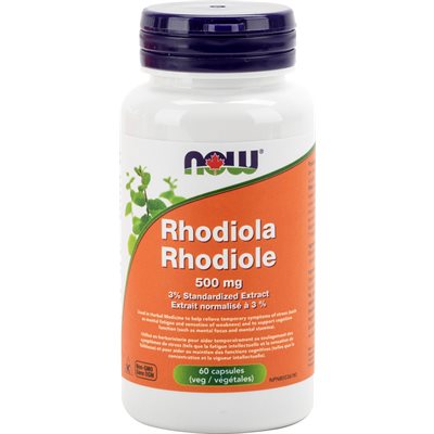 Now Rhodiola 500Mg 60caps