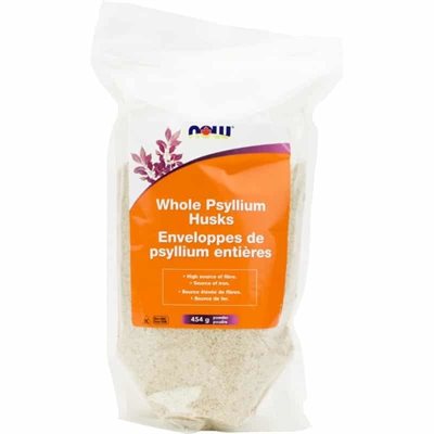 Now Whole Psyllium Husks 454g