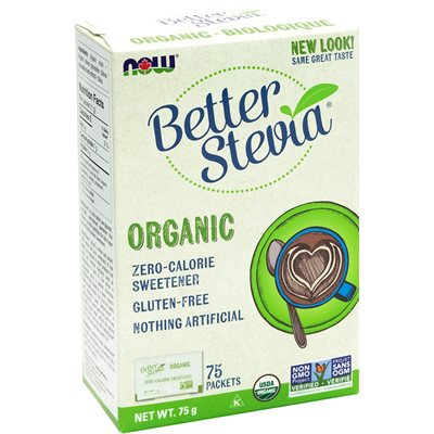 Now F. Sachet Stevia Bio Et Inuline 1G Ch. 75S