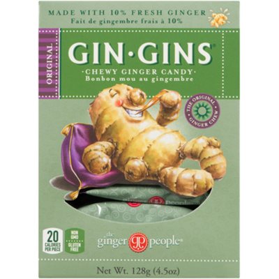 The Ginger People Gin Gins People Bonbon Mou au Gingembre Original 128 g