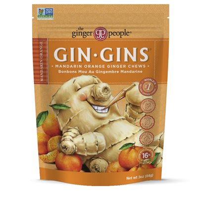Ginger People Bonbons Mous Gin Gins Mandarine 84G Ginger People Bonbons Mous Gin Gins Mandarine 84G