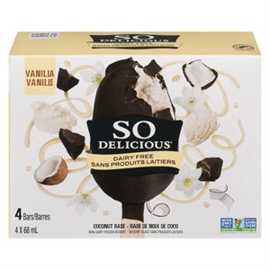So Delicious Dairy Free Dipped Frozen Dessert Vanilla Bean Coconut