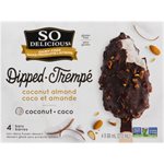 So Delicious Sans Produits Laitiers Trempé Dessert Glacé Sans Produits Laitiers Coco et Amande 4 Barres x 68 ml (272 ml)