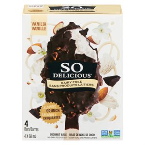 So Delicious Dairy Free Dipped Frozen Dessert Coconut Almond 272 ml