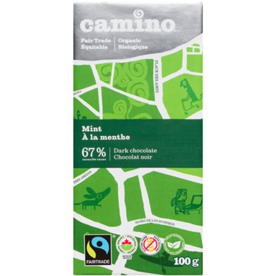 Camino Chocolat Noir à la Menthe 100 g