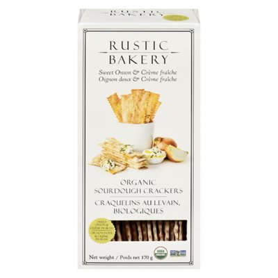 Rustic Bakery CRAQUELINS AU LEVAIN BIOLOGIQUES Oignons doux Crème Fraîche 170GR