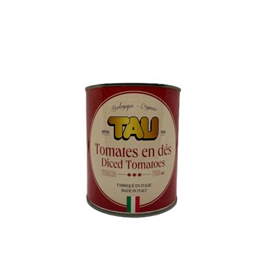 Tau Tomates En Dés Biologique 798Ml