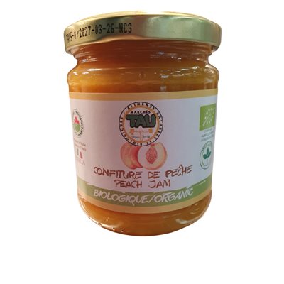 Tau Organic Peach Jam 230G