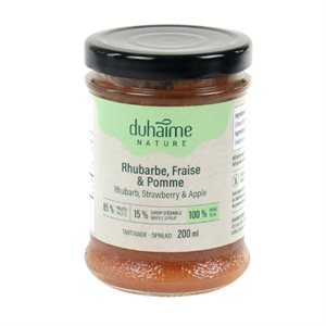 Duhaime nature Rhubarb - Strawberries - Apples 200g