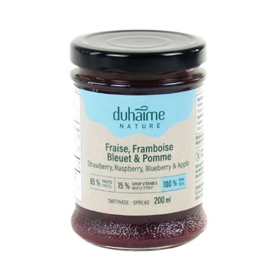 Duhaime nature Fraise Framboise Bleuet Pomme