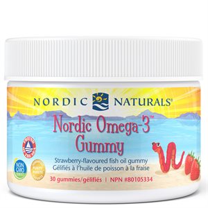 NORDIC NATURALS OMEGA 3 GUMMIES ENFANTS FRAISE 30un