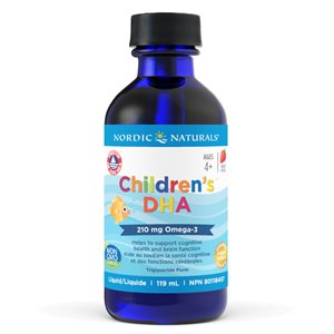 Nordic Naturals Huile Foie Morue Dha Enfant Fraise 
