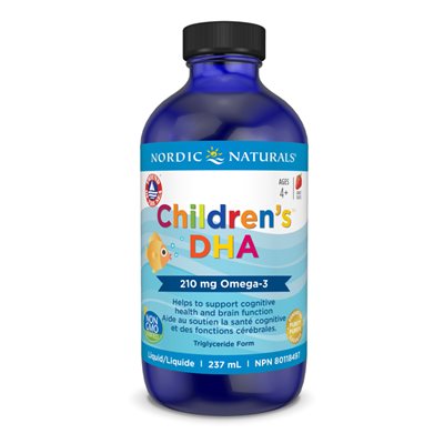 NORDIC NATURALS HUILE FOIE MORUE DHA ENFANT FRAISE 