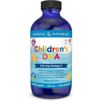 NORDIC NATURAL CHILDREN'S DHA COD LIVER OIL STRAWBERRY 237ml