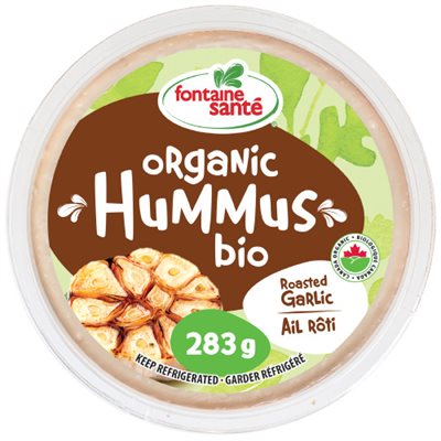 Fontaine Sante Organic Roasted Garlic hummus 283 g