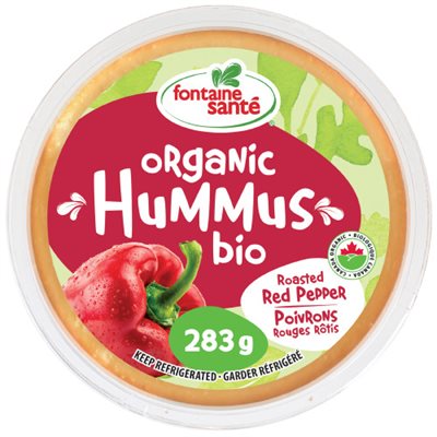 Fontaine Sante Organic Roasted Red Pepper hummus 283 g